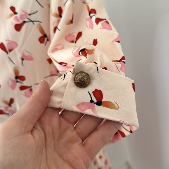 Vintage Floral Dress With Gucci And Balmain Designer Buttons - Picture 5 of 7